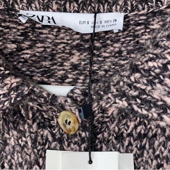 Zara Marbled Knit Brown & Pink Oversized
Sweater (Size Small) - Picture 6 of 9